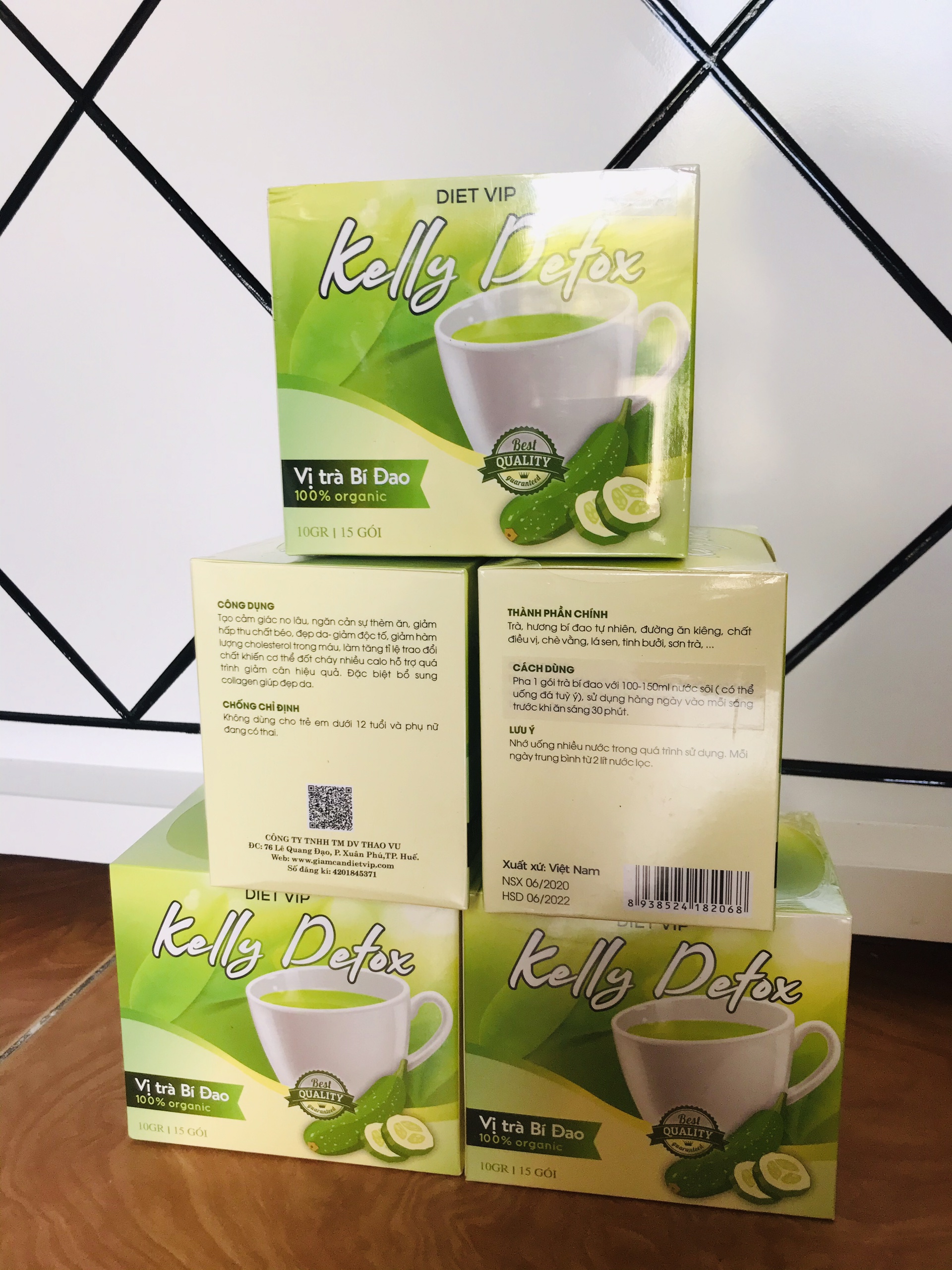 trà bí đao giảm cân Kelly Detox